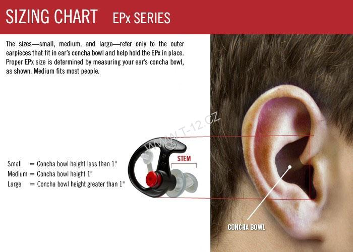 Špunty do uší Surefire EP4 Sonic Defenders Plus, černé