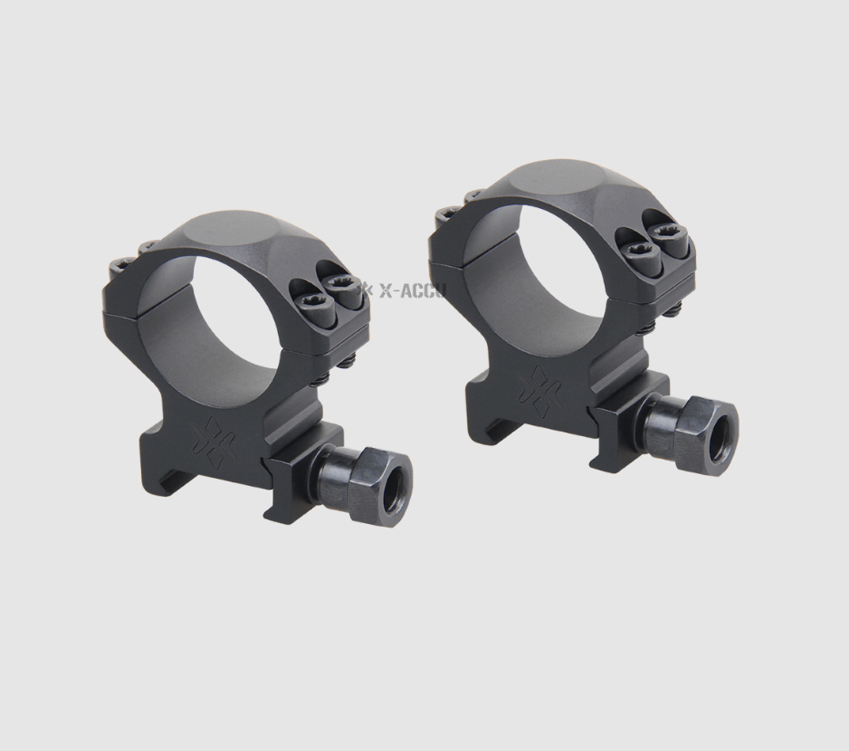 Montážní kroužky puškohledu 25,4mm X-Accu, nízké