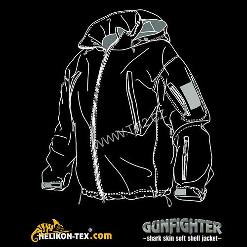 Bunda GUNFIGHTER JACKET - SHARK SKIN WINDBLOCKER coyote