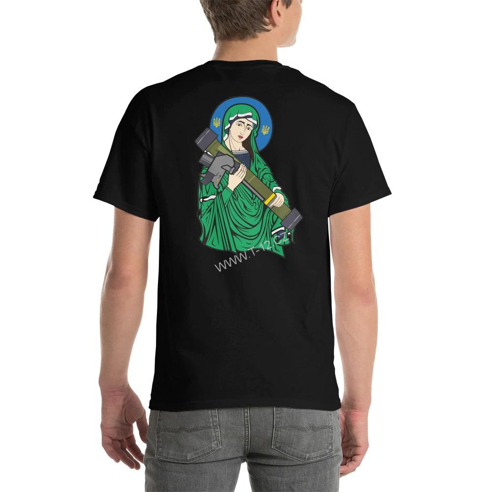 Tričko Tryzub + Saint Javelin, černé