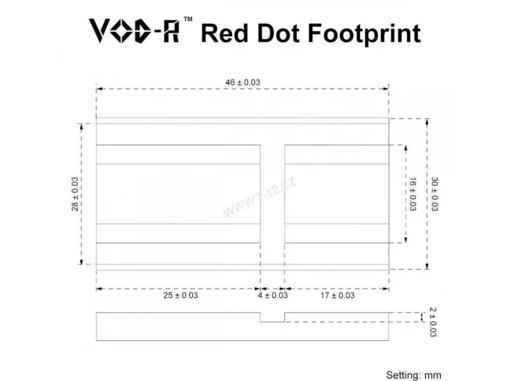 Adaptér VECTOR OPTICS pro Glock MOS - VOD