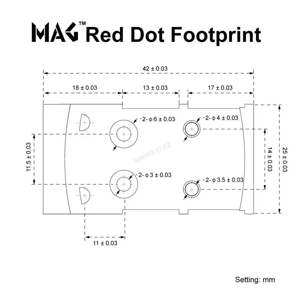 montáž kolimátoru na pistole Glock s MOS systémem - footprint Shield RMS