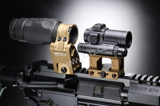 Zvýšená montáž kolimátoru Unity Tactical FAST Micro-S Mount - FDE